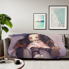 Load image into Gallery viewer, Demon Slayer: Kimetsu no Yaiba Nezuko Kamado Sherpa Blanket
