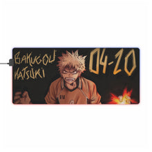 Load image into Gallery viewer, My Hero Academia Katsuki Bakugou RGB LED Mouse Pad (Desk Mat)
