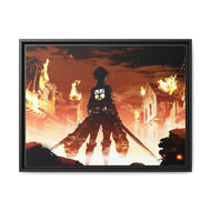 Anime Attack On Titan Canvas Framed Art Print