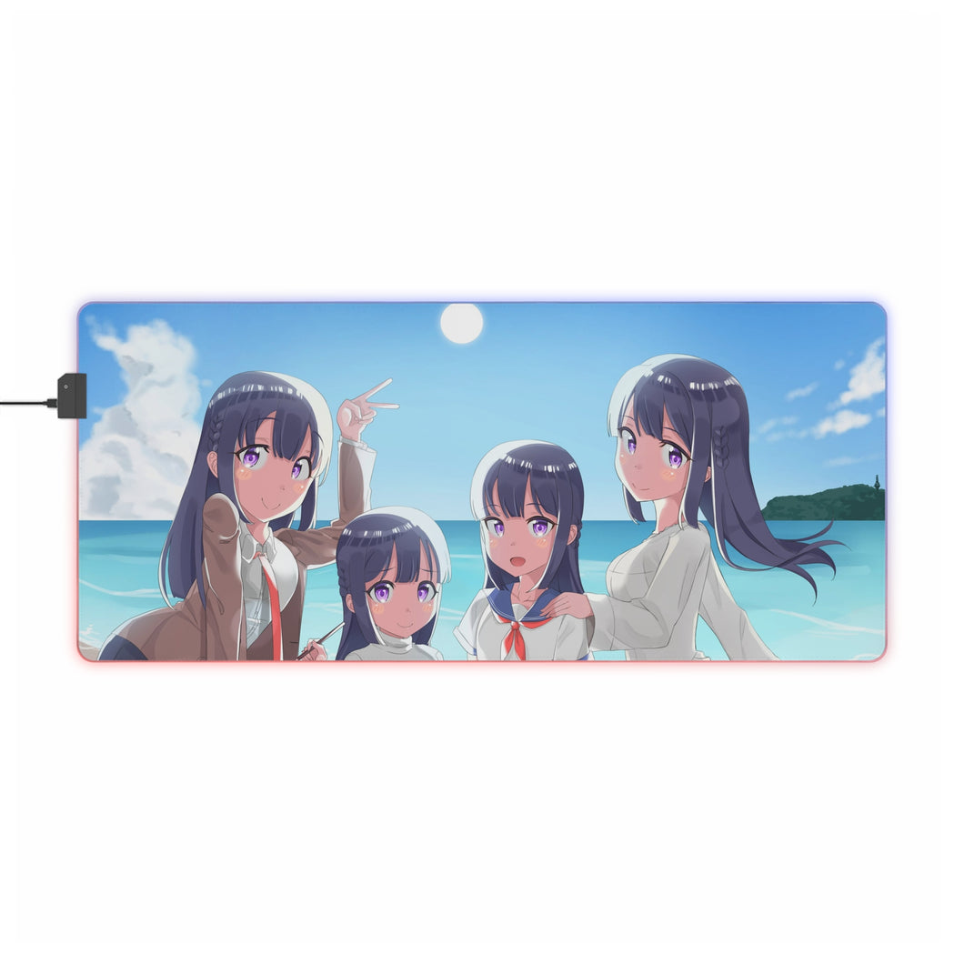 Rascal Does Not Dream of Bunny Girl Senpai RGB LED Mouse Pad (Desk Mat)