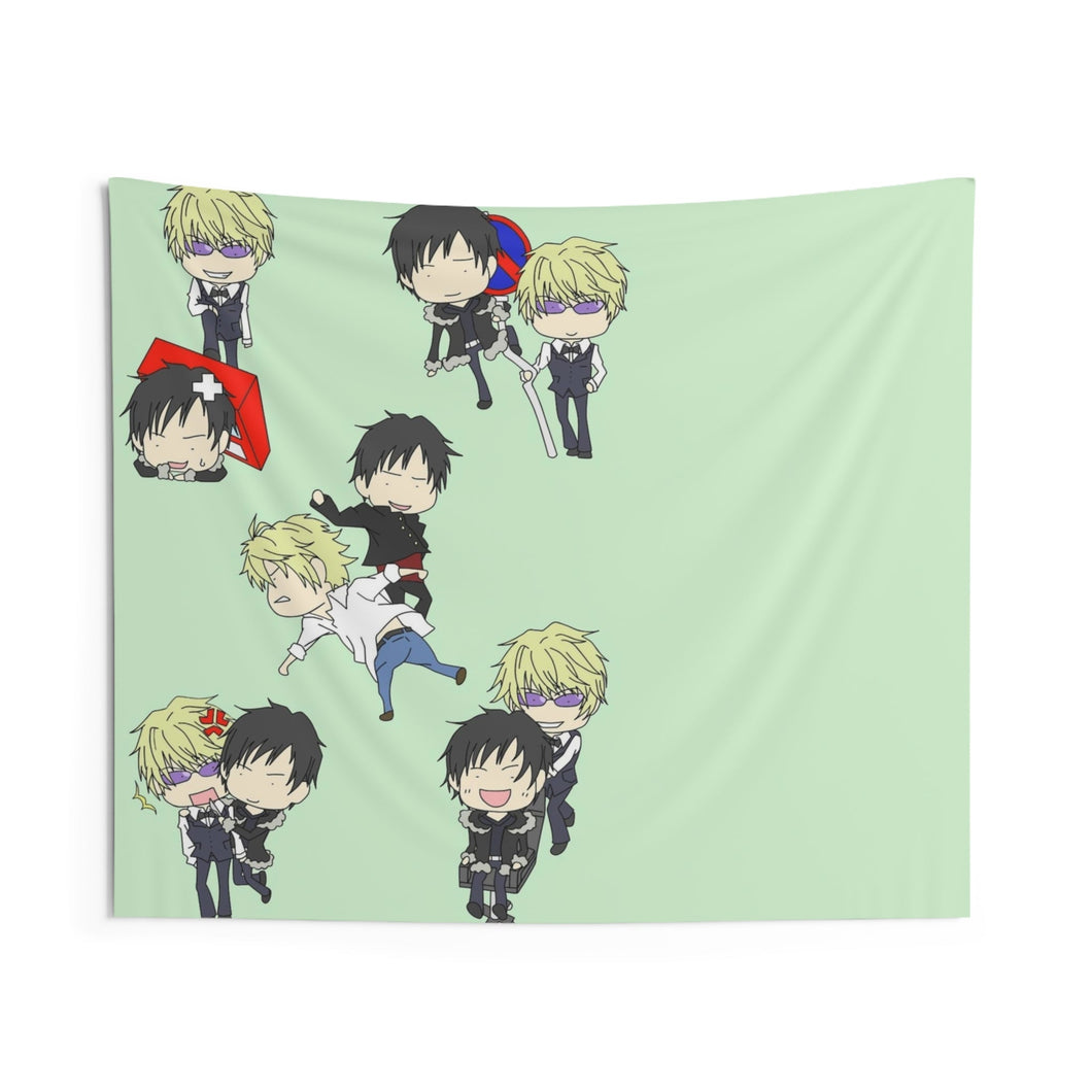 Durarara!! Izaya Orihara, Shizuo Heiwajima Indoor Wall Tapestry