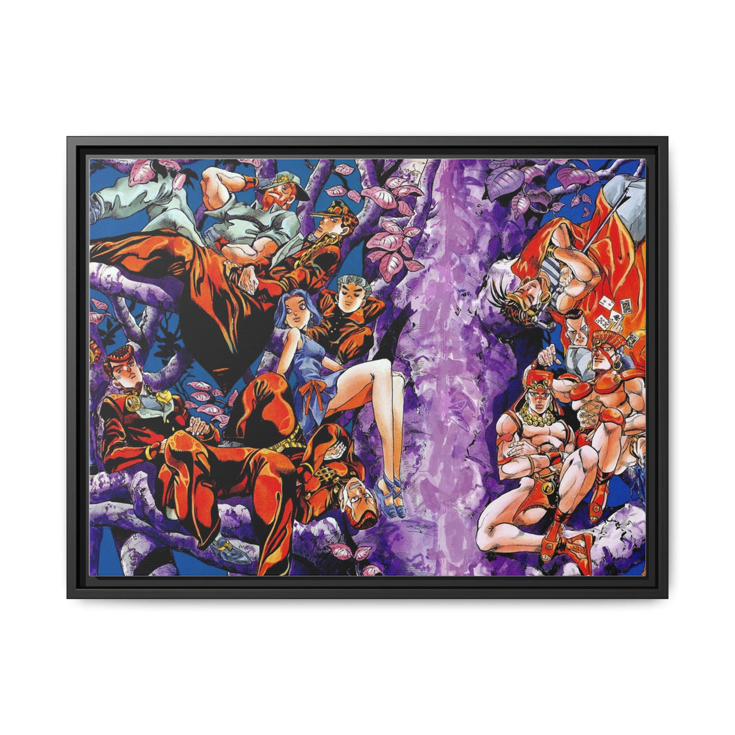 Anime Jojo's Bizarre Adventure Canvas Framed Art Print