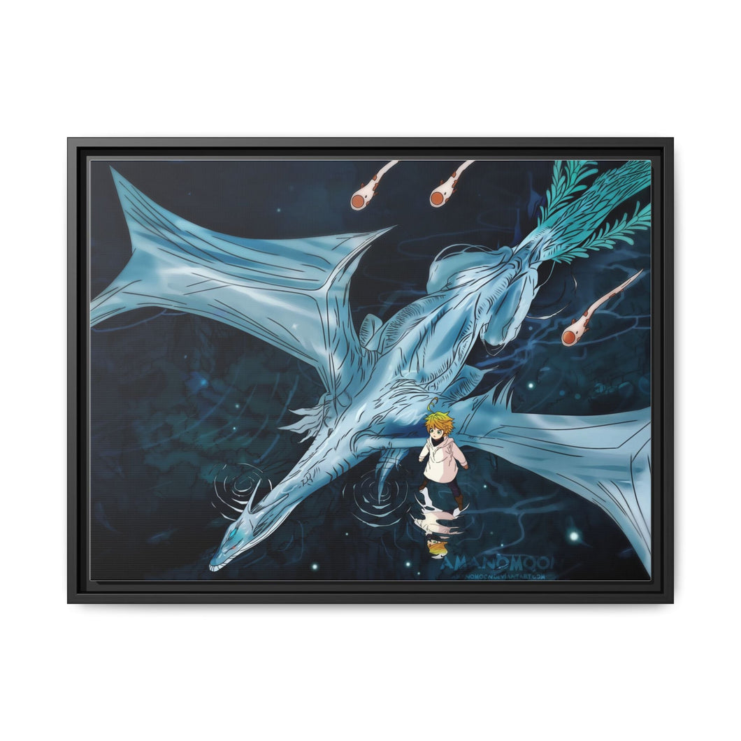 The Promised Neverland Emma Canvas Framed Art Print