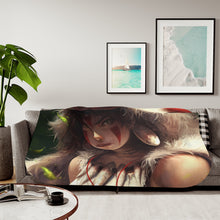 Load image into Gallery viewer, Anime Princess Mononoke Sherpa Blanket
