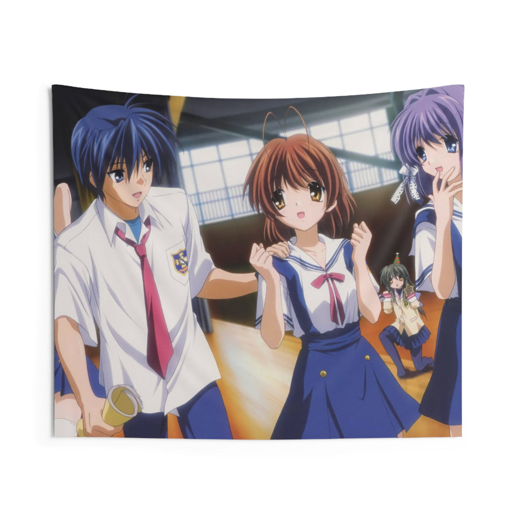 Clannad Tomoya Okazaki, Nagisa Furukawa, Kyou Fujibayashi, Fuuko Ibuki, Ryou Fujibayashi Indoor Wall Tapestry