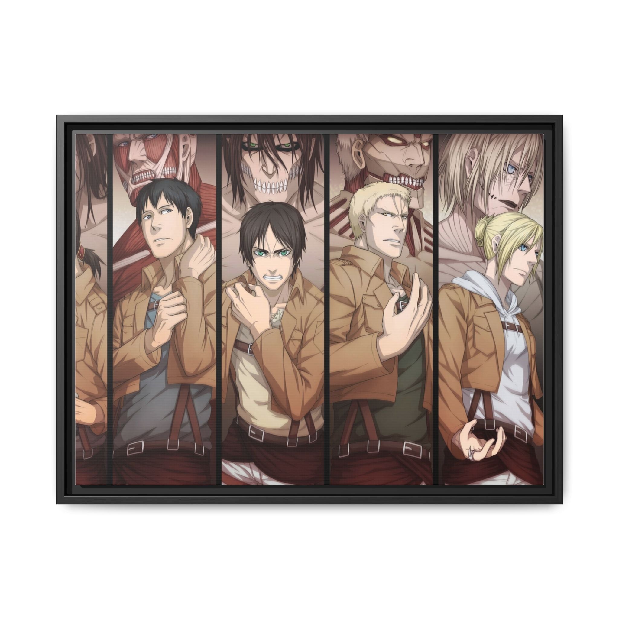 Load image into Gallery viewer, All Titans Canvas Framed Art Print