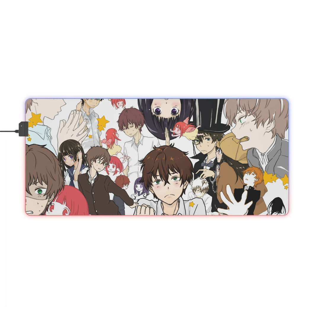 Eru Chitanda  And  Hōtarō Oreki Chibbi RGB LED Mouse Pad (Desk Mat)