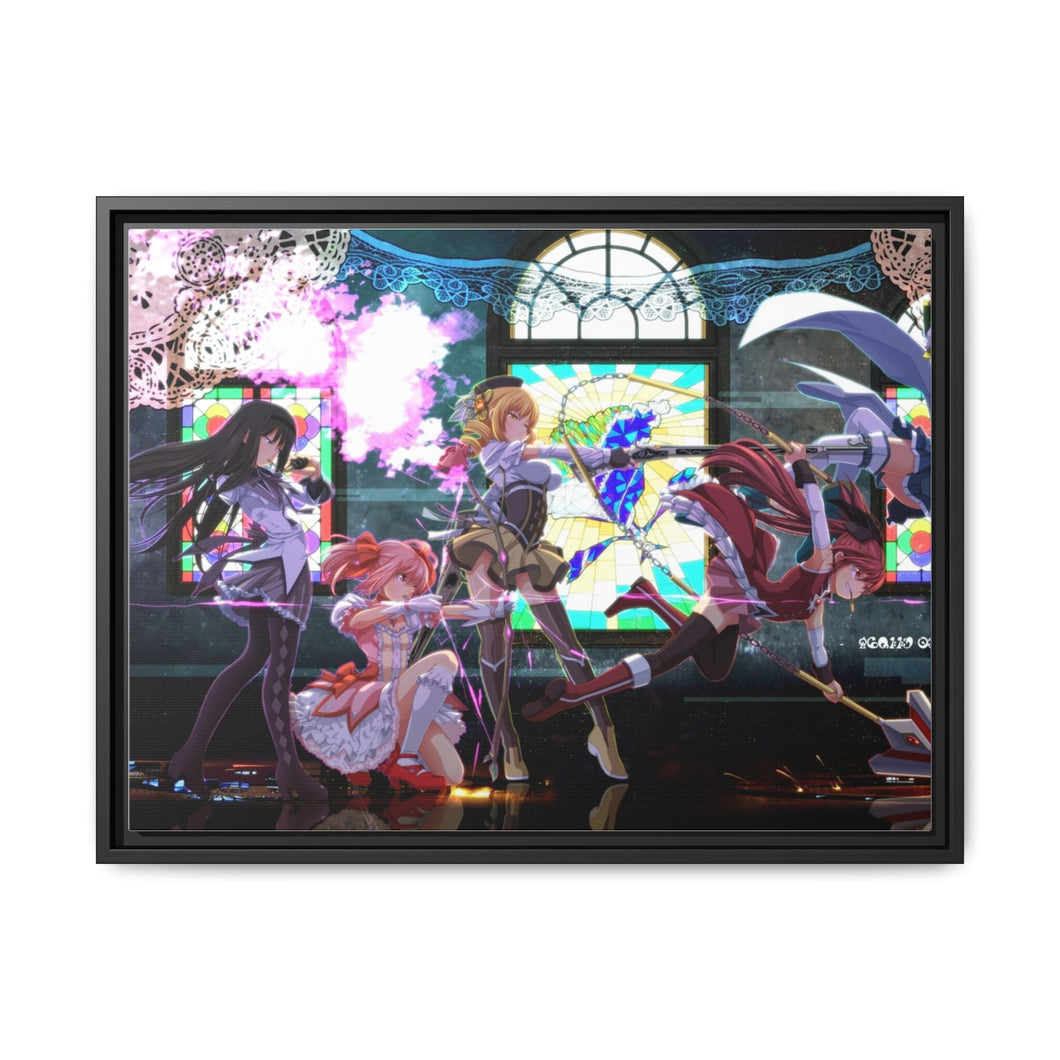 Puella Magi Madoka Magica Canvas Framed Art Print