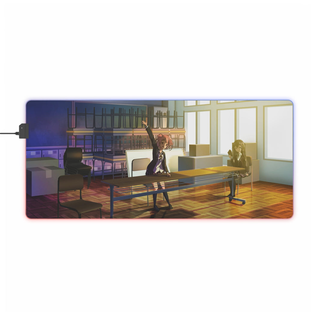 My Teen Romantic Comedy SNAFU Yukino Yukinoshita, Yui Yuigahama RGB LED Mouse Pad (Desk Mat)