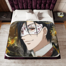 Load image into Gallery viewer, Black Butler Sherpa Blanket
