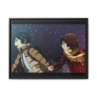 Anime ERASED Canvas Framed Art Print