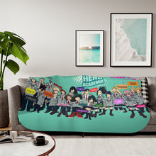 Load image into Gallery viewer, My Hero Academia Izuku Midoriya, Katsuki Bakugou, Shouta Aizawa, Tsuyu Asui Sherpa Blanket
