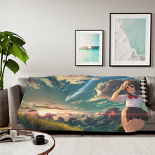 Load image into Gallery viewer, Your Name. Sherpa Blanket
