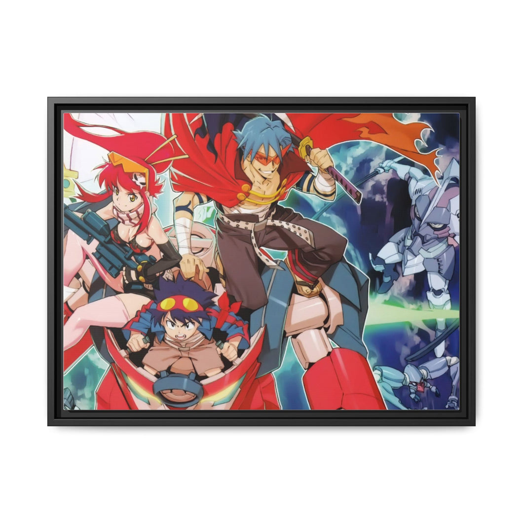 Anime Tengen Toppa Gurren Lagann Canvas Framed Art Print