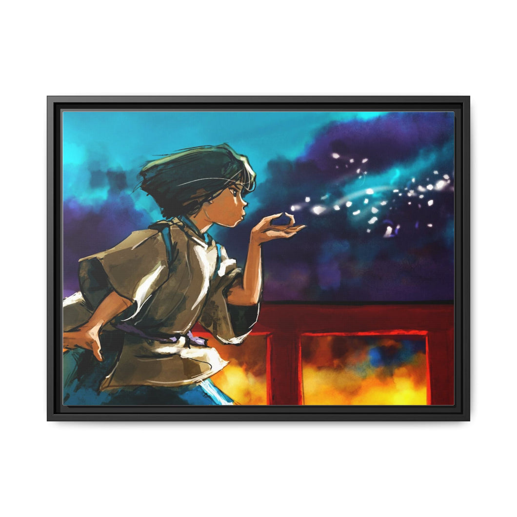 Anime Spirited Away Canvas Framed Art Print