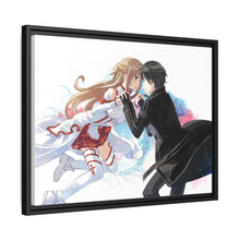 Load image into Gallery viewer, Kirito and Asuna Canvas Framed Art Print
