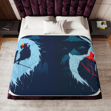Load image into Gallery viewer, Mononoke Hime and Ashitaka Sherpa Blanket
