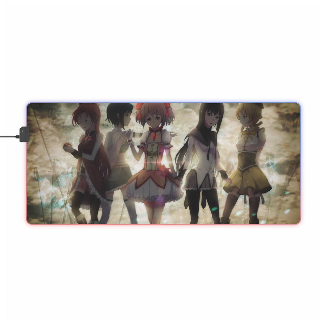 Puella Magi Madoka Magica RGB LED Mouse Pad (Desk Mat)