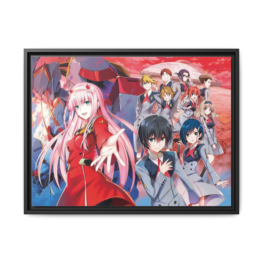 Anime Darling in the FranXXr Canvas Framed Art Print