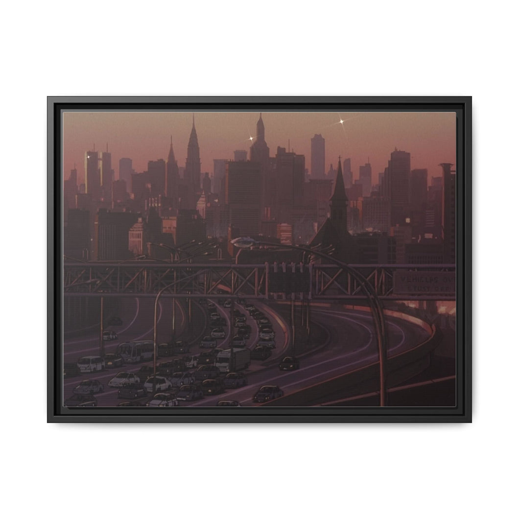 Anime Cowboy Bebopr Canvas Framed Art Print