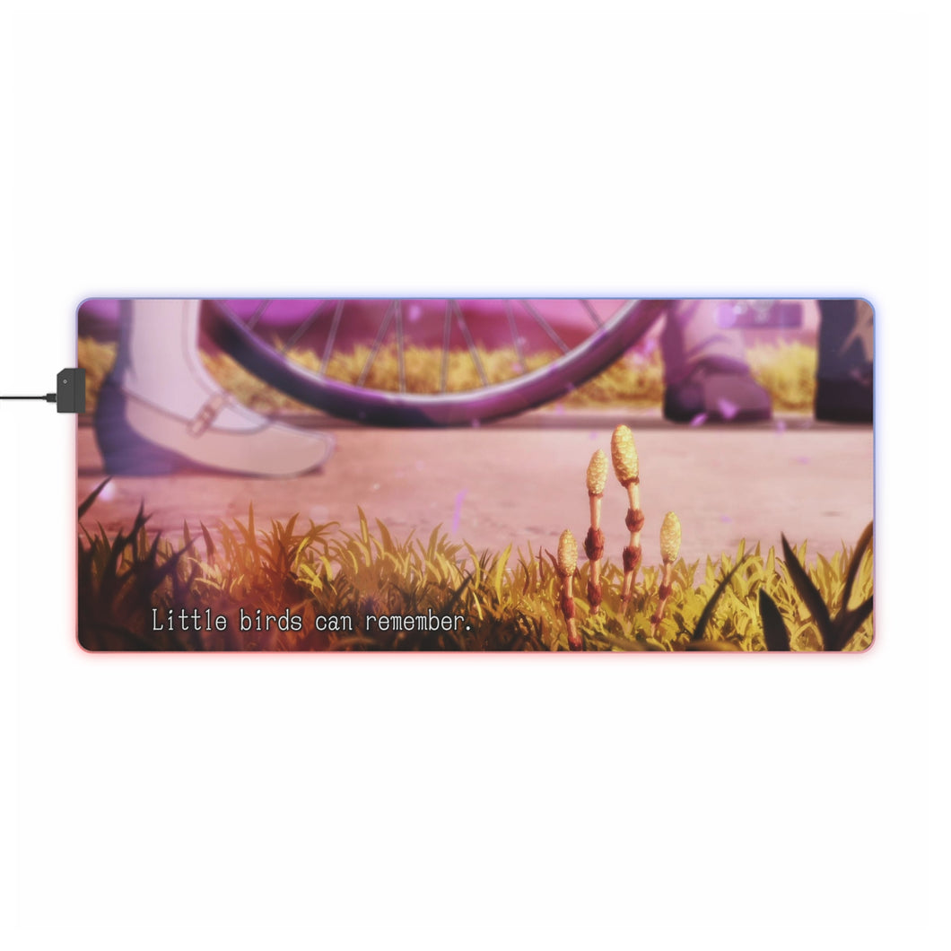 Hyouka - Little birds can remember. RGB LED Mouse Pad (Desk Mat)