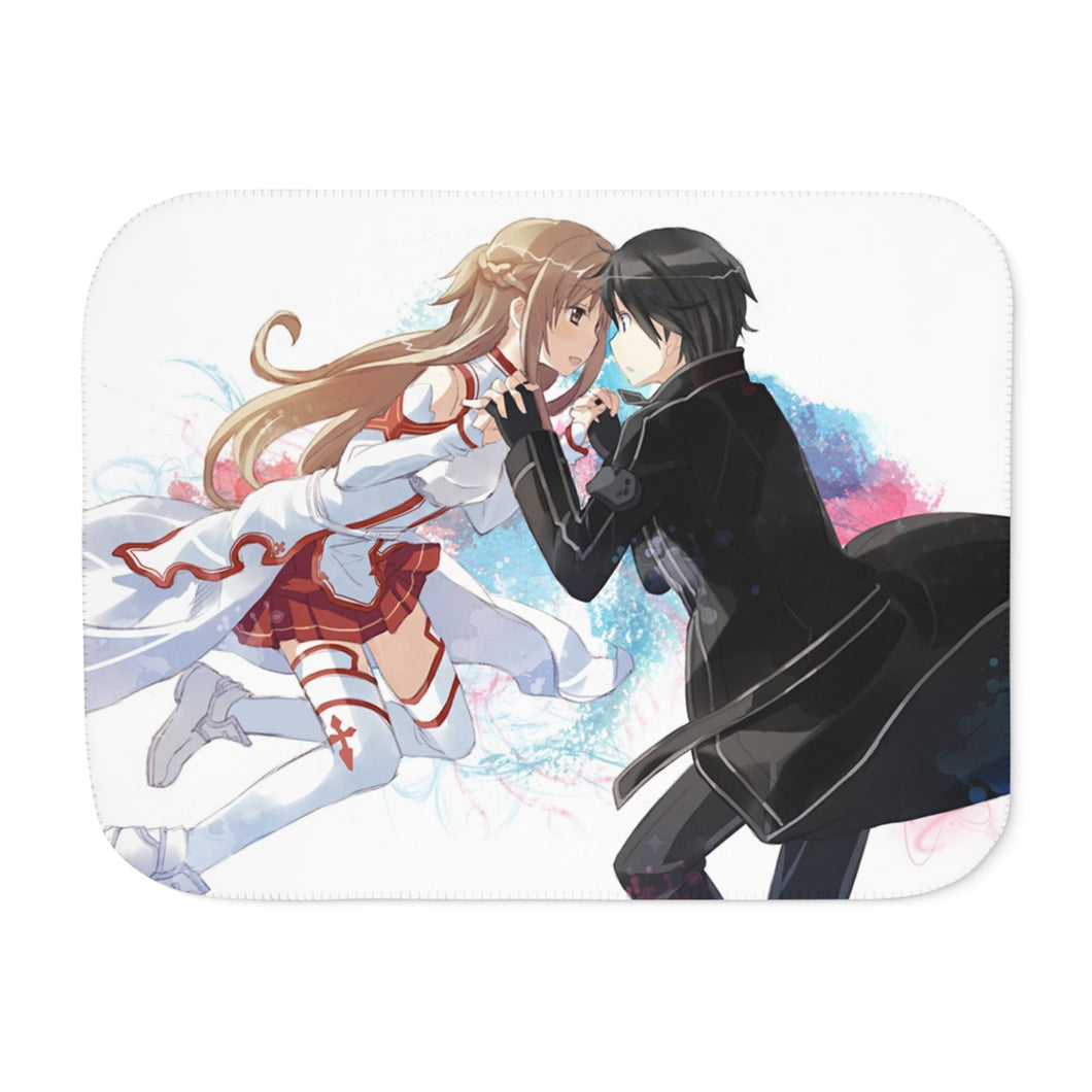 Kirito and Asuna Sherpa Blanket