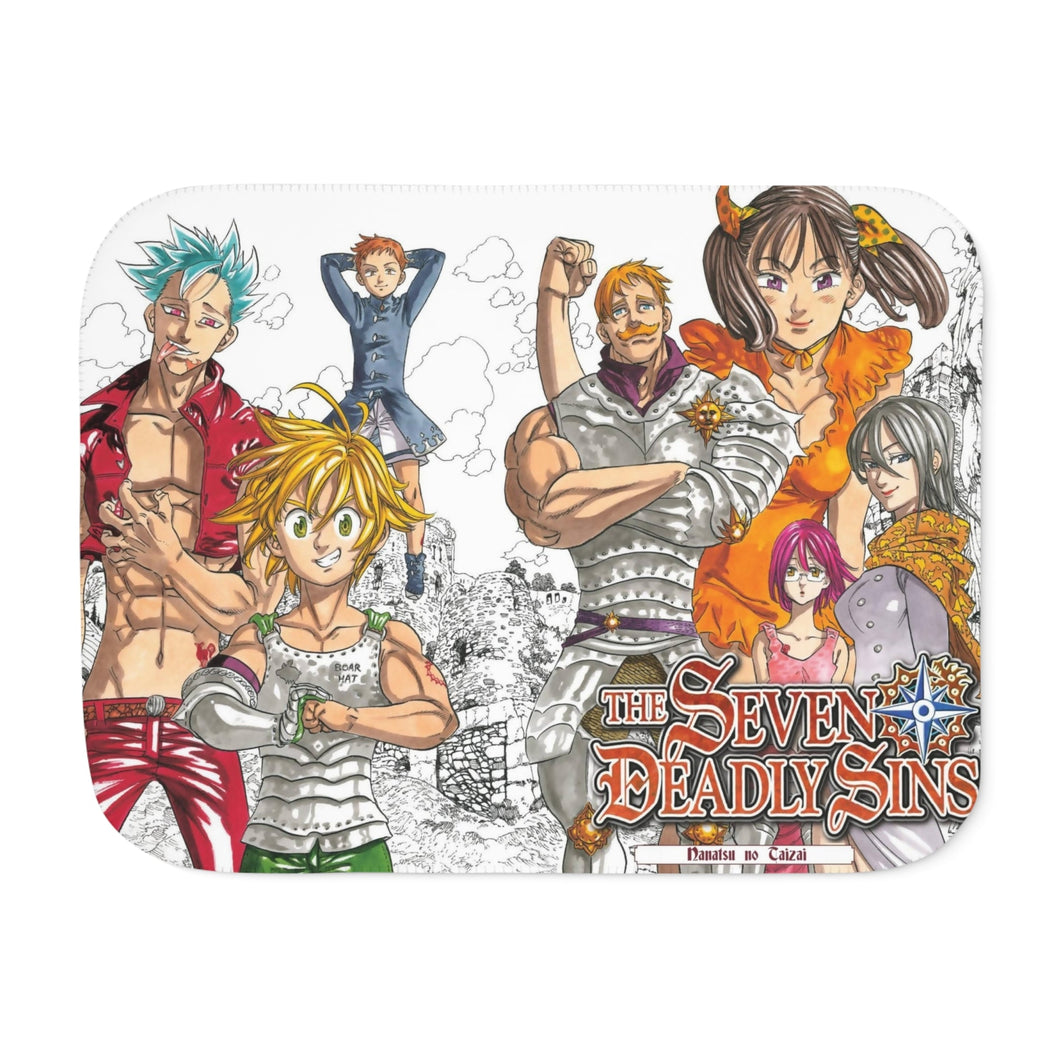 The Sins are all here Sherpa Blanket