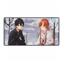 Load image into Gallery viewer, Kirito and Asuna Mouse Pad (Desk Mat)
