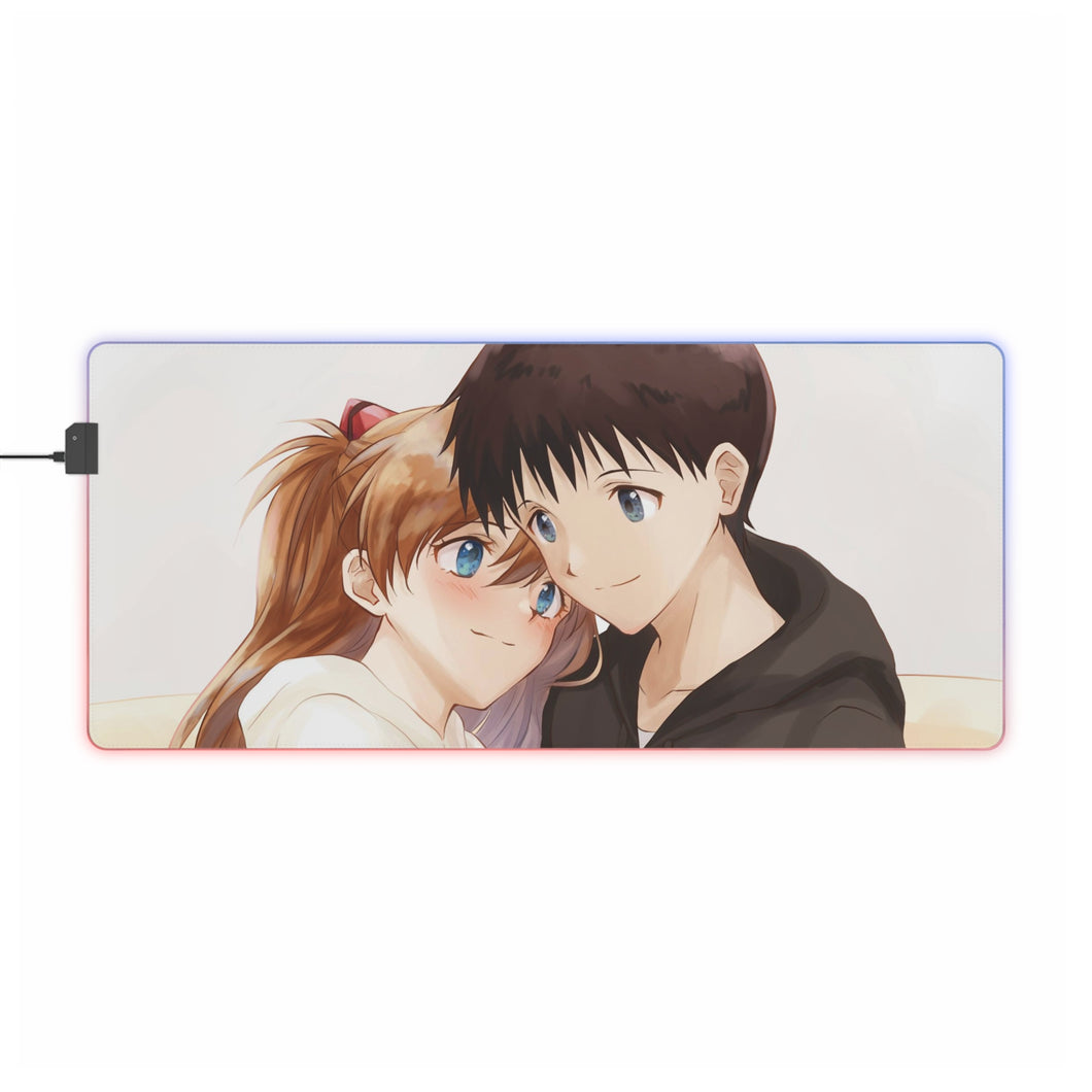Neon Genesis Evangelion Shinji Ikari RGB LED Mouse Pad (Desk Mat)