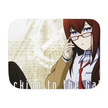 Load image into Gallery viewer, Makise Kurisu Sherpa Blanket
