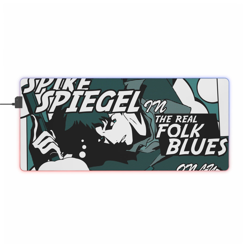 Cowboy Bebop Spike Spiegel RGB LED Mouse Pad (Desk Mat)