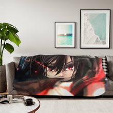 Load image into Gallery viewer, Mikasa Ackerman Sherpa Blanket
