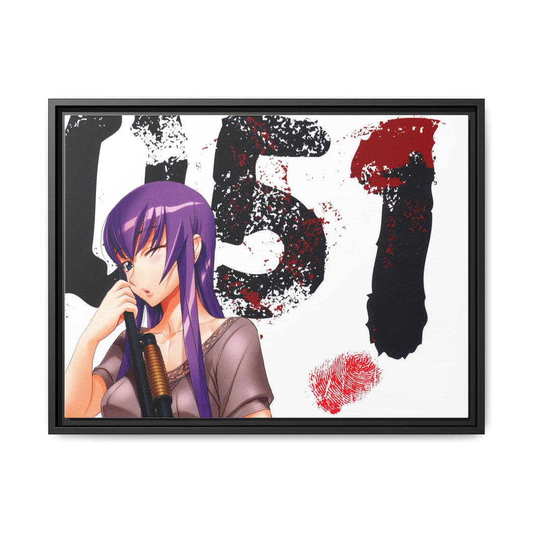 Highschool Of The Dead Canvas Framed Art Print