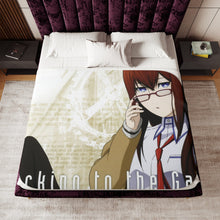 Load image into Gallery viewer, Makise Kurisu Sherpa Blanket
