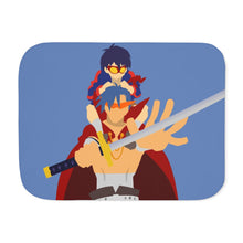 Load image into Gallery viewer, Kamina and Simon Tengen Toppa Gurren Lagann Sherpa Blanket
