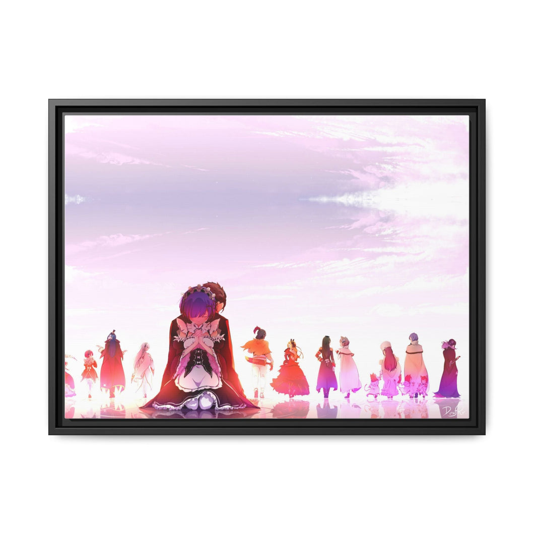 Anime Re:ZERO -Starting Life in Another World- Canvas Framed Art Print