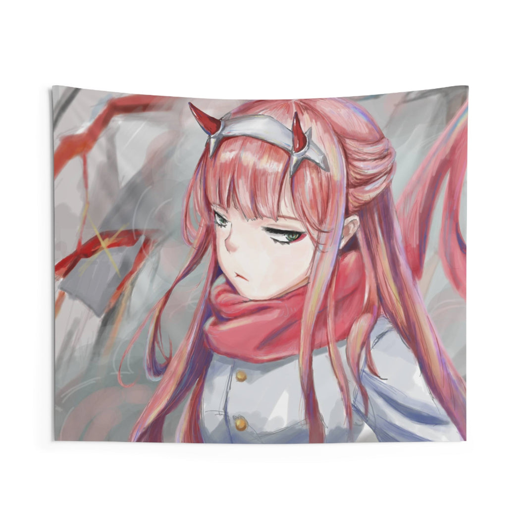 Kawaii Zero Two Indoor Wall Tapestry