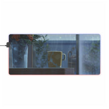 Load image into Gallery viewer, Coffee cup on a table RGB LED Mouse Pad (Desk Mat)
