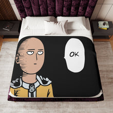 Load image into Gallery viewer, Anime One-Punch Man Sherpa Blanket
