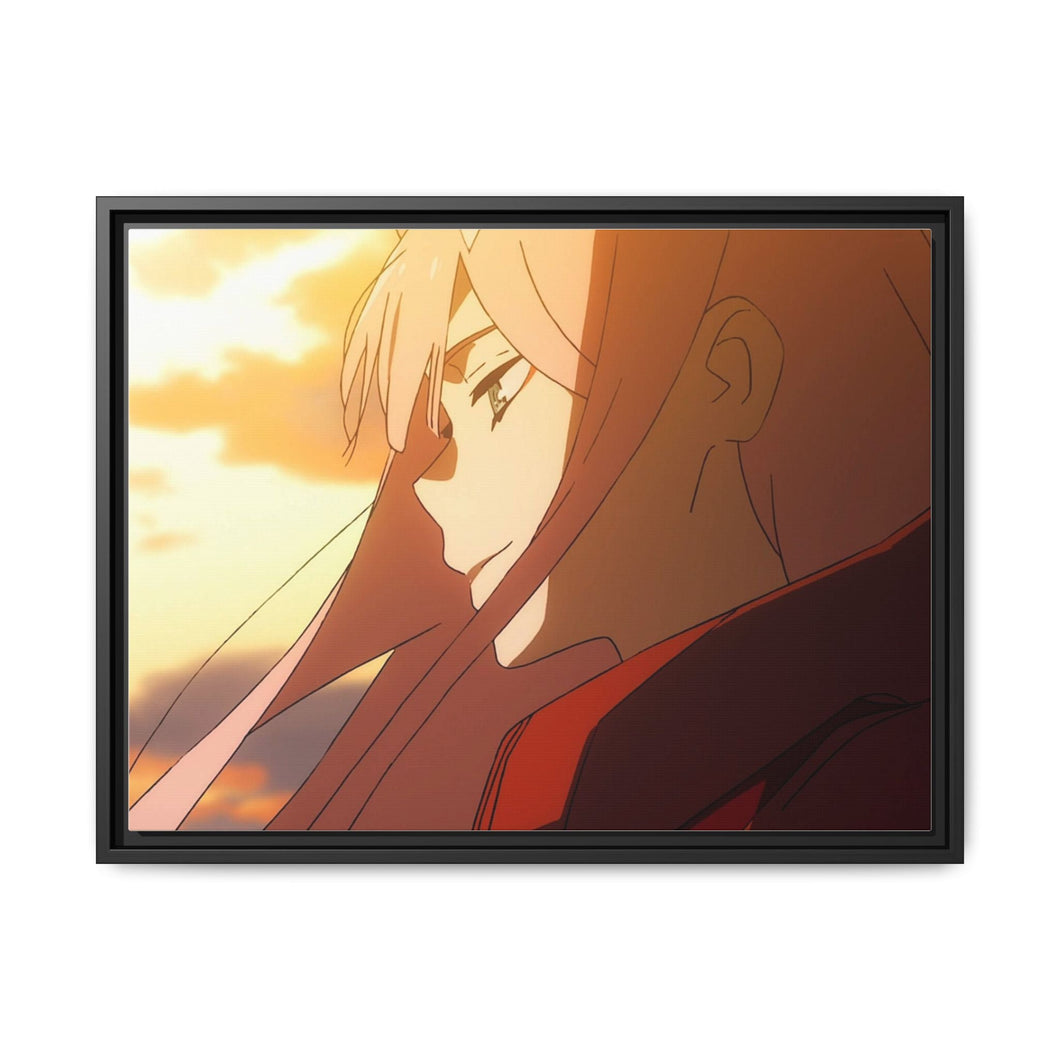 The Wind in Your Hair Canvas Framed Art Print