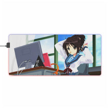 Load image into Gallery viewer, The Melancholy Of Haruhi Suzumiya RGB LED Mouse Pad (Desk Mat)
