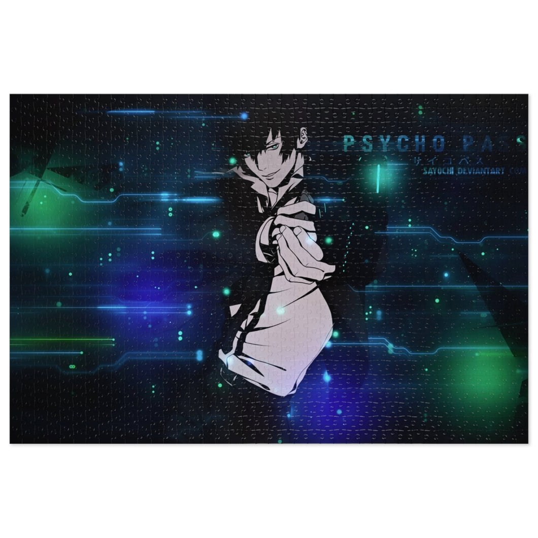 Shinya Kogami With His dominator Jigsaw Puzzle