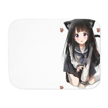 Load image into Gallery viewer, Eru Chitanda  Cat form Sherpa Blanket
