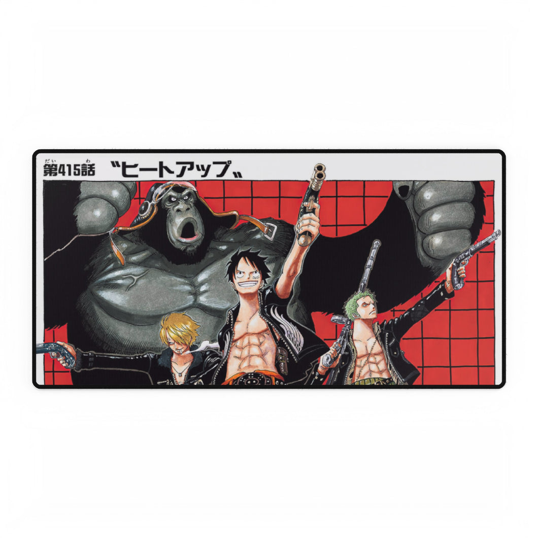 One Piece Cover Page 415 Monster Trior Mouse Pad (Desk Mat)