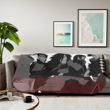 Load image into Gallery viewer, Uchiha Clan Sherpa Blanket
