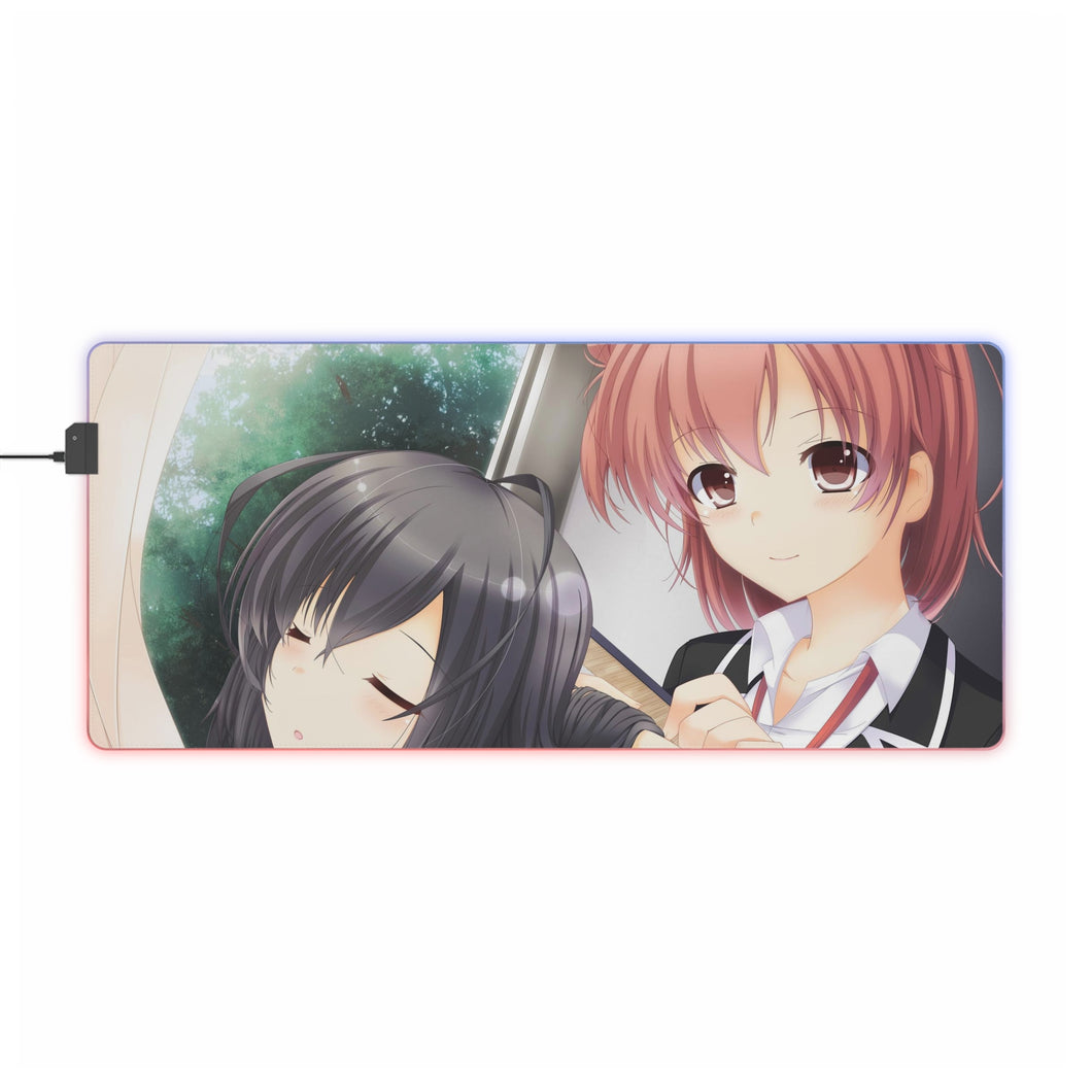 My Teen Romantic Comedy SNAFU Yukino Yukinoshita, Yui Yuigahama RGB LED Mouse Pad (Desk Mat)