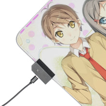 Load image into Gallery viewer, The "H.e.n.t.a.i" Prince and the Stony Cat. RGB LED Mouse Pad (Desk Mat)
