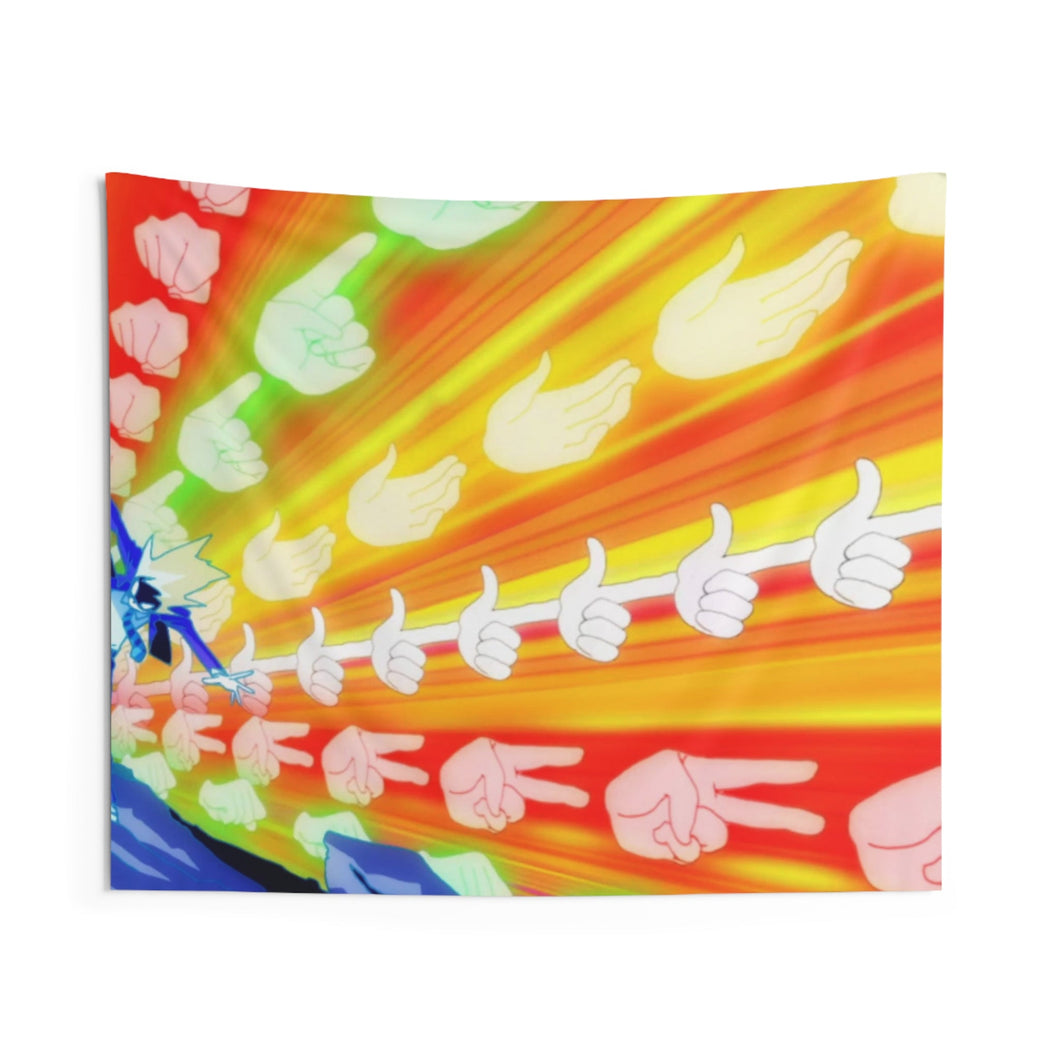 Power of Hand Signs Indoor Wall Tapestry