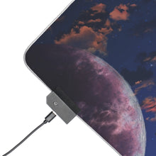 Load image into Gallery viewer, Girl waiting at the bus stop at beautiful sunset RGB LED Mouse Pad (Desk Mat)
