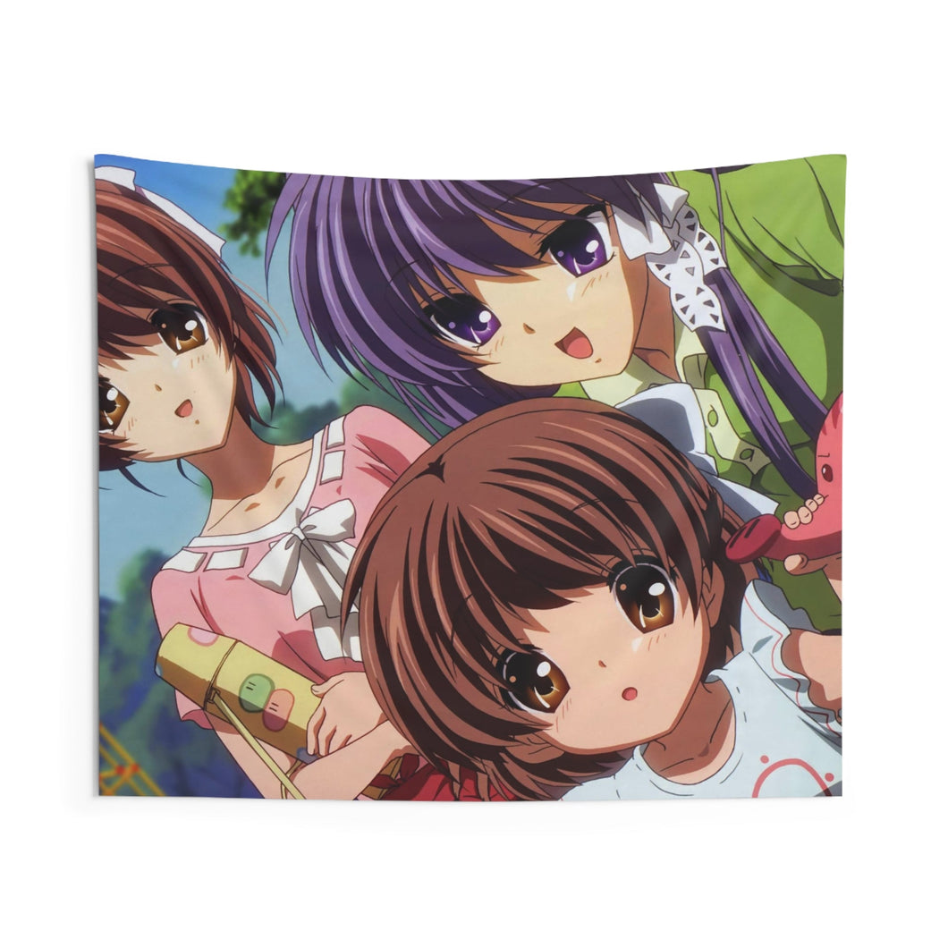 Clannad Nagisa Furukawa, Kyou Fujibayashi Indoor Wall Tapestry